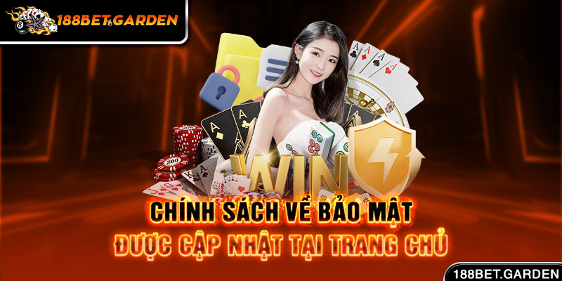 Ảnh: Chính sách về bảo mật được cập nhật tại trang chủ 