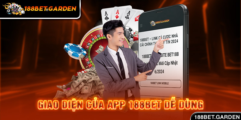 Ảnh: Giao diện của app 188bet dễ dùng