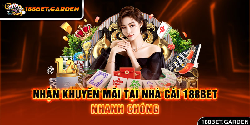 Ảnh: Nhận khuyến mãi tại nhà cái 188bet nhanh chóng